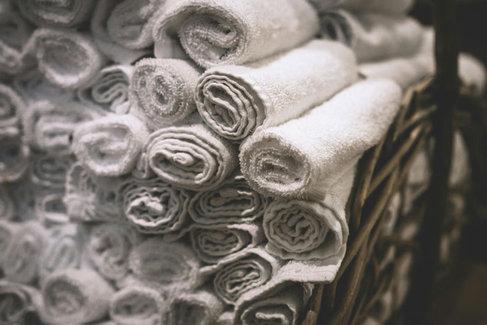 Luxury Turkish cotton hotel towels